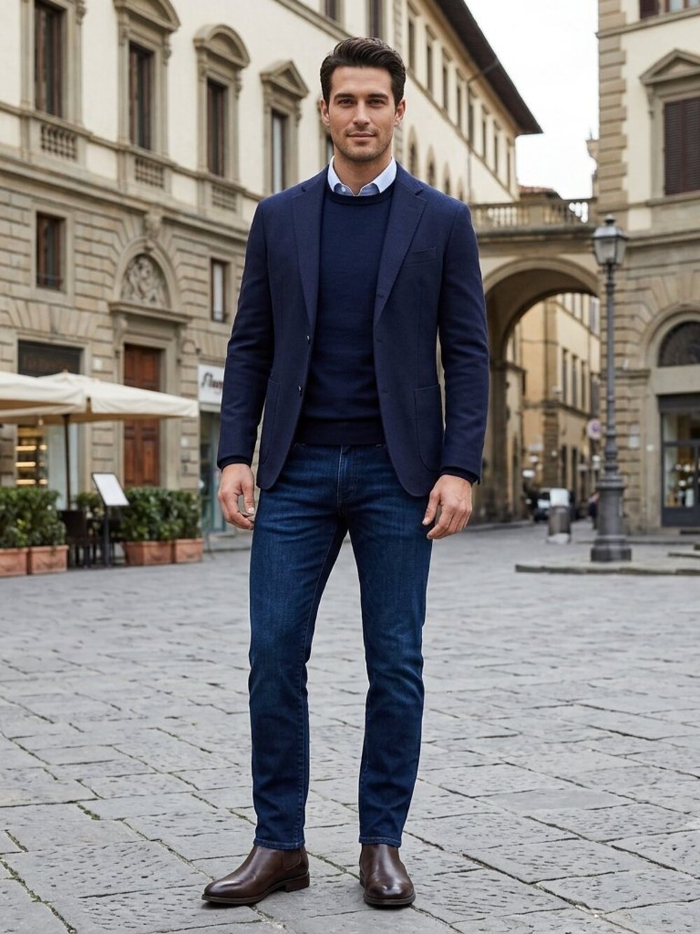 AG Adriano Goldschmied ‘Tellis’ Men's Deep Indigo Slim Jeans